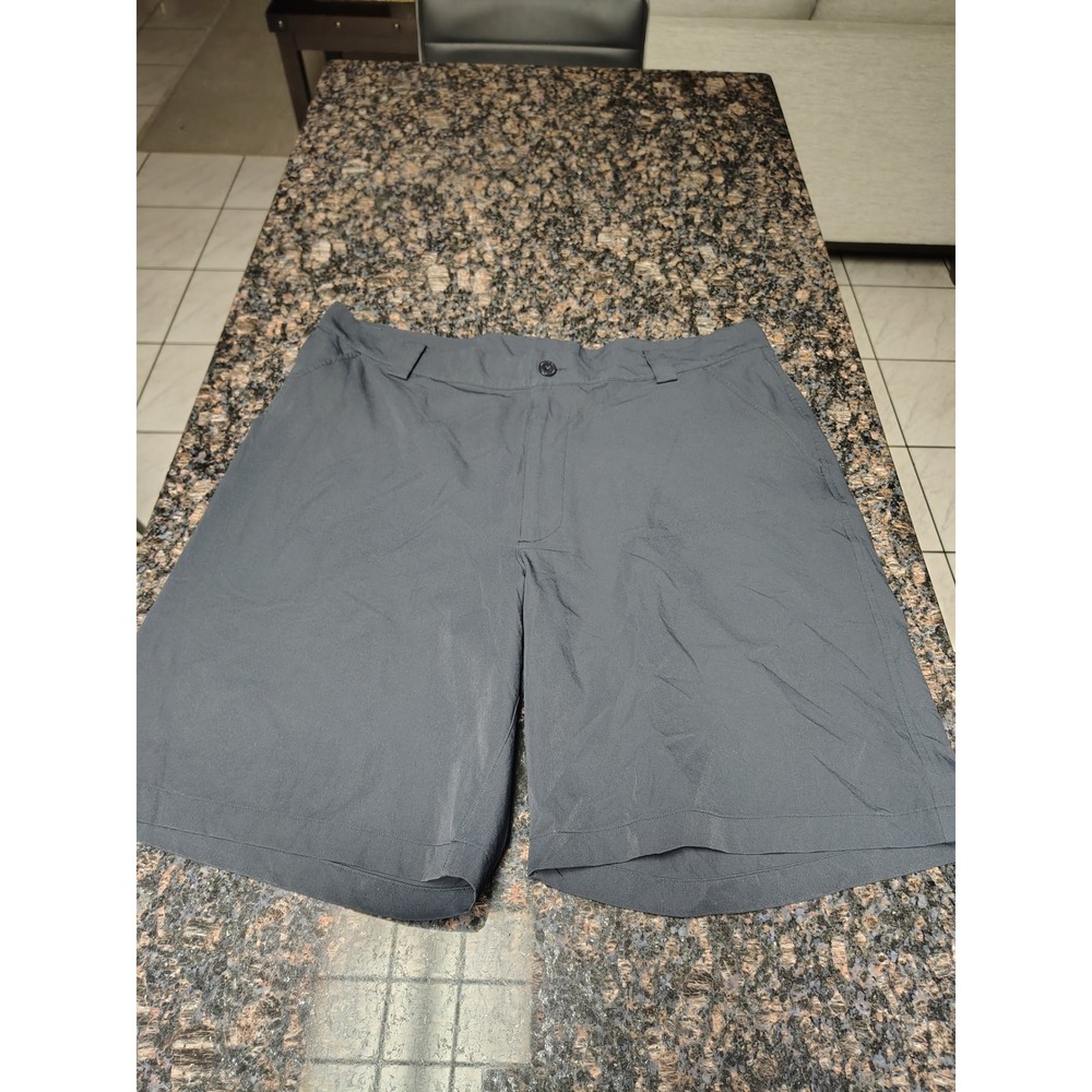 Under Armour Mens Gray Performance Golf Shorts Size 36 Flat Front Stretch